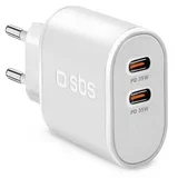 zidni punjac bijeli 35W 2xUSB-C
