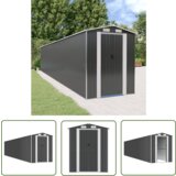  The Living Store Vrtna lopa antracitna 192x1021x223 cm pocinkano jeklo - Vrtna Lopa, (21745205) Cene