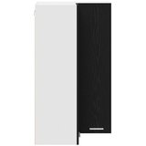 Viseći ormarić s pohranom Crni hrast i bijela 57 x 57 x 100 cm | shoptok.hr