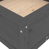  Vrtna sadilica siva 82,5 x 82,5 x 39 cm od masivne borovine | Eponuda.com