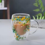 Flower 2 šolja dupli zid – 250ml Cijene