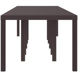  Stol za vrt Smeđa 350 x 100 x 74 cm poliratan | shoptok.hr