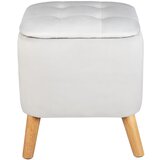 Wenko Svetlo siv žameten tabure – Wenko | Shoptok.si