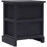  Nočna omarica črna 38x28x45 cm les pavlovnije, (20624282) | Shoptok.si