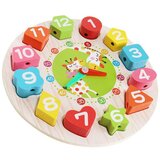  Edukativni drveni sat za djecu - Clock Cijene