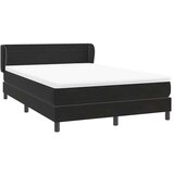 Box spring postelja z vzmetnico črna 160x210 cm žamet, (21791561) | Shoptok.si