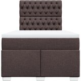  Krevet box spring s madracem tamnosmeđi 120 x 190 cm od tkanine | shoptok.hr
