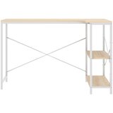  za računalo bijeli i boja hrasta 110x72x70 cm od iverice | shoptok.hr