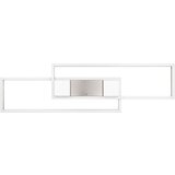  LED stropna svjetiljka s daljinskim upravljačem/s mogućnosti zatamnjivanja u srebrnoj boji 28x100 cm Albany – | shoptok.hr