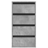  Kutna komoda s ladicama siva boja betona 40x41x76 cm drveni | shoptok.hr