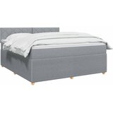  Boxspring krevet s madracem Svjetlosiva 160 x 200 cm Tkanina | shoptok.hr
