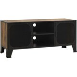 TV ormarić rustični smeđi 105 x 36 x 47 cm od metala i MDF-a | Eponuda.com