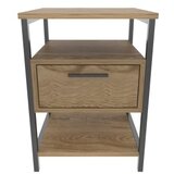 Hanah home Noćni Ormarić Alba 45x61.8x45cm Crni Hrast | Eponuda.ba