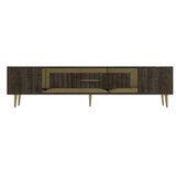 Hanah home tv polica Dekolp3 walnut gold