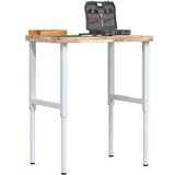 vidaXL Delovna miza 80x60x(73-99,5) cm trden akacijev les pravokotna | Shoptok.si