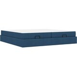  Posteljni okvir z vzmetnico z vzmetnico 2 pcs Modra blago, (5000126984) | Shoptok.si