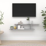  TV polica siva boja betona 125 x 18 x 23 cm od iverice | shoptok.hr