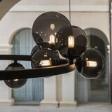 Ideal Lux led luster na sajli perlage 14xG9/3W/230V ø 85 cm crna/zadimljena | Eponuda.com