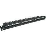 PK001 UTP cat.6 patch panel, 24 LSA ports with 1U 19 shelf