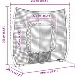  Mreža za vježbanje baseballa Crna 250 x 106 x 209 cm Poliester | shoptok.hr