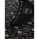 Ombre Cotton T-shirt with print and round neckline - black | Shoptok.si