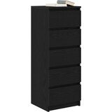  Komoda s ladicama crni hrast 37,5x35x99 cm konstruirano drvo | shoptok.hr
