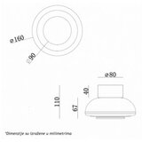 Bb Link Monari 21 zidna lampa 1,5W 3000K | ePonuda.com