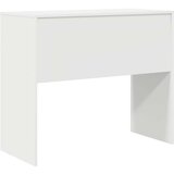 vidaXL Pisalna miza Bela Inženirski les Srednja Minimalistična | Shoptok.si