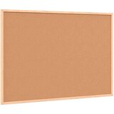 vidaXL Tabla iz plute z okvirjem iz masivnega borovega lesa 80x55 cm | Shoptok.si