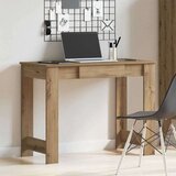 vidaXL Pisalna miza artisan hrast 100x45x75 cm inženirski les | Shoptok.si