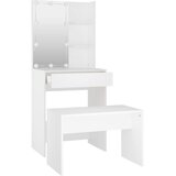  Set toaletnog stolića LED bijeli od konstruiranog drva Bijela 86.5 x 35 x 136 cm | Shoptok.si