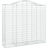  Lučne gabionske košare 9 kom 200x50x180/200cm pocinčano željezo | shoptok.hr
