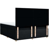 vidaXL Krevet s oprugama i madracem crni 180x200 cm od tkanine | shoptok.hr