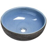 Sapho Moder/siv keramičen okrogel umivalnik ø 41 cm Priori – | Shoptok.si