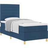 Box Spring Krevet s Madracem Plava 100x200 cm Tkanina | shoptok.hr