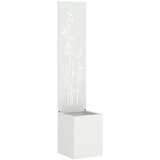 vidaXL Zaslon za zasebnost v vrtu Bela 32 x 140 cm Mnogi jeklo | Shoptok.si