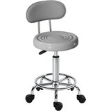 HOMCOM kotalni stolček poliester, jeklo 40D x 32Š x 70–86V cm Siva, (5000242621) Cene