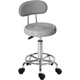 kotalni stolček poliester, jeklo 40D x 32Š x 70–86V cm Siva, (5000242621)