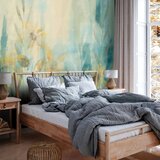  Foto tapeta - A touch of summer - floral motif with a meadow of flowers in blue tones 147x105 | shoptok.hr