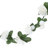  Božićni cvjetni vijenci 6 kom bijeli 240 cm | shoptok.hr