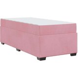  Posteljni okvir z vzmetnico z vzmetnico Roza 90 x 190 cm Žamet | Shoptok.si