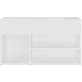  Klupa za cipele bijela 80 x 30 x 45 cm od iverice | shoptok.hr