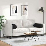 vidaXL Blazine 2 pcs Črna Ø 25 x 70 cm blago | Shoptok.si