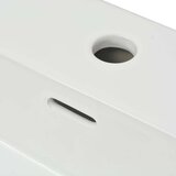  Umivalnik z odprtino za armaturo bela keramika 76x42,5x14,5 cm | Shoptok.si