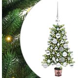 vidaXL Božićno drvce s 150 LED svjetlima s stalakom Zelena 65 cm PE | shoptok.hr