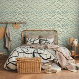  Tapeta - Giraffe Pattern - animal pattern in turquoise spots on a light background. 49x1000 Samoljepljiva | shoptok.hr