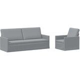  Set sofe 2 pcs Svjetlosiva Tkanina - Svjetlosiva 1-sjedalni + 3-sjedalni (180 cm) | shoptok.hr