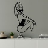 Wallity Dekorativni metalni zidni ukras Cool Woman Cene