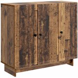 vidaXL Strani šal Star les 89 x 34,5 x 80 cm Inženirski les, (5000218005) | Shoptok.si