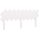  Uzglavlje za krevet Bijela 178x3x80,5 cm od masivne borovine | shoptok.hr